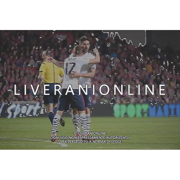 joie Olivier GIROUD / Lucas DIGNE - 11.10.2015 - Danemark / France - Match amical Photo : Nolwenn Le Gouic / Icon Sport AG ALDO LIVERANI SAS ONLY ITALY