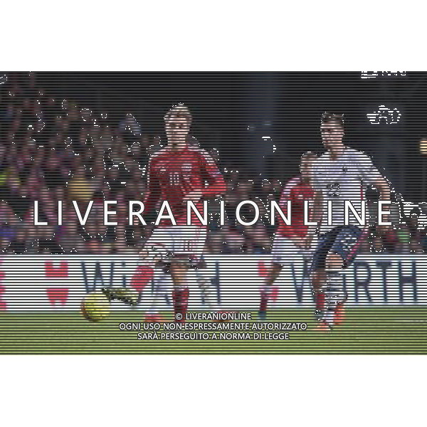 Christian ERIKSEN / Morgan SCHNEIDERLIN - 11.10.2015 - Danemark / France - Match amical Photo : Nolwenn Le Gouic / Icon Sport AG ALDO LIVERANI SAS ONLY ITALY