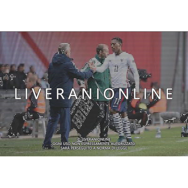 Didier DESCHAMPS / Anthony MARTIAL - 11.10.2015 - Danemark / France - Match amical Photo : Nolwenn Le Gouic / Icon Sport AG ALDO LIVERANI SAS ONLY ITALY