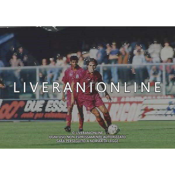 RETROSPETTIVA MASSIMILIANO CAPPIOLI CALCIATORE NELLA FOTO MASSIMILIANO CAPPIOLI CON LA MAGLIA DELLA ROMA AG ALDO LIVERANI SAS