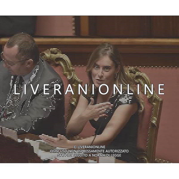 Roma - 13/10/2015 - Palazzo Madama - Votazione della legge costituzionale - nella foto: Maria Elena Boschi / Ph. Fabrizio Corradetti - Ag. Aldo Liverani Sas/Ag. Aldo Liverani Sas
