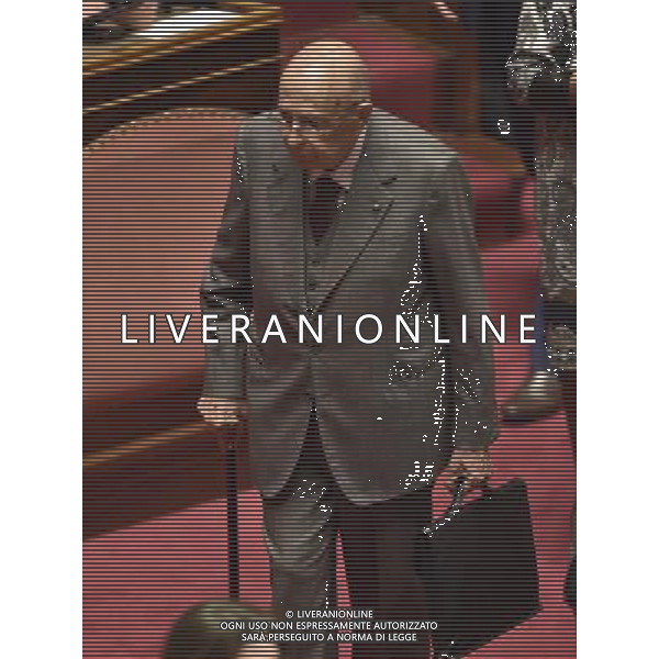 Roma - 13/10/2015 - Palazzo Madama - Votazione della legge costituzionale - nella foto: Giorgio Napolitano / Ph. Fabrizio Corradetti - Ag. Aldo Liverani Sas/Ag. Aldo Liverani Sas