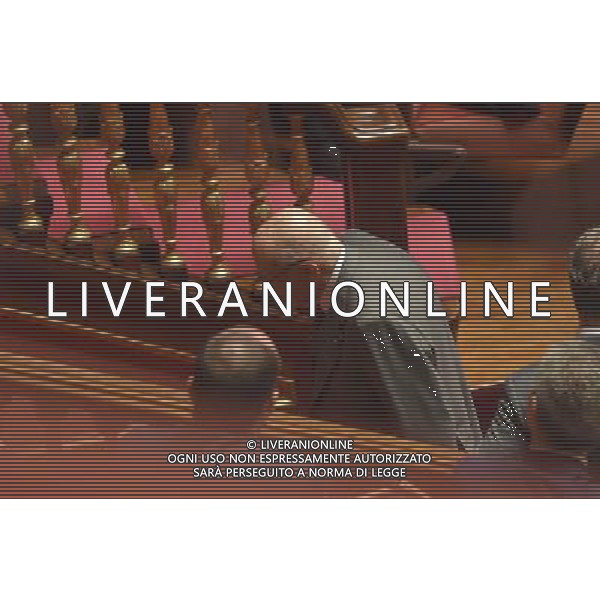 Roma - 13/10/2015 - Palazzo Madama - Votazione della legge costituzionale - nella foto: Giorgio Napolitano lascia l\'aula / Ph. Fabrizio Corradetti - Ag. Aldo Liverani Sas/Ag. Aldo Liverani Sas