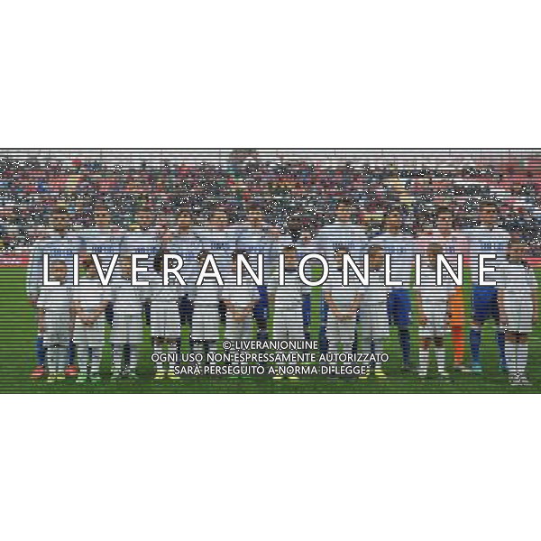 Qualificazioni ai Campionati Europei UEFA Under 21 Gruppo 2 Vicenza - 13.10.2015 Italia-Repubblica d\'Irlanda Nella Foto:la nazionale italiana durante l\'inno /Ph.Vitez-Ag. Aldo Liverani