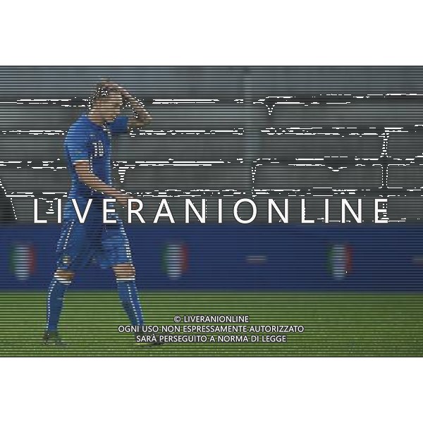 Qualificazioni ai Campionati Europei UEFA Under 21 Gruppo 2 Vicenza - 13.10.2015 Italia-Repubblica d\'Irlanda Nella Foto:bernardeschi espulsione /Ph.Vitez-Ag. Aldo Liverani