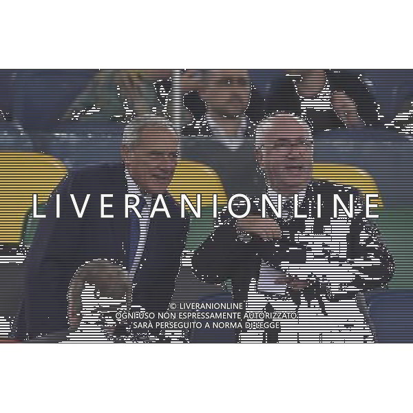 Roma - 13/10/2015 - Stadio Olimpico - Qualificazioni Euro 2016 - Italia vs Norvegia - nella foto: Pietro Grasso e Carlo Tavecchio / Ph. Fabrizio Corradetti - Ag. Aldo Liverani Sas