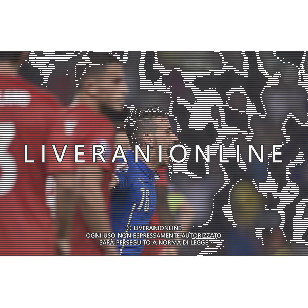 Roma - 13/10/2015 - Stadio Olimpico - Qualificazioni Euro 2016 - Italia vs Norvegia - nella foto: L\'esultanza di Alessandro Florenzi dopo il gol del pareggio / Ph. Fabrizio Corradetti - Ag. Aldo Liverani Sas