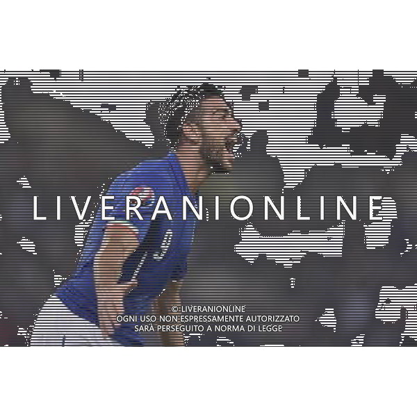 Roma - 13/10/2015 - Stadio Olimpico - Qualificazioni Euro 2016 - Italia vs Norvegia - nella foto: Graziano Pelle\' esultanza dopo il gol / Ph. Fabrizio Corradetti - Ag. Aldo Liverani Sas