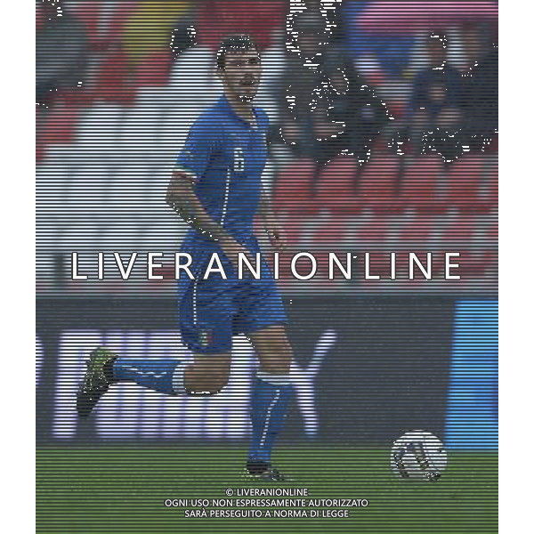 Qualificazioni ai Campionati Europei UEFA Under 21 Gruppo 2 Vicenza - 13.10.2015 Italia-Repubblica d\'Irlanda Nella Foto:Romagnoli Alessio /Ph.Vitez-Ag. Aldo Liverani
