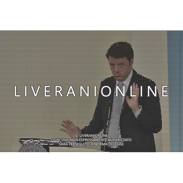 Roma - 15/10/2015 - Palazzo Chigi - Conferenza stampa dopo il Consiglio dei Ministri - nella foto: Matteo Renzi /Ph. Fabrizio Corradetti - Ag. Aldo Liverani sas/Ag. Aldo Liverani Sas