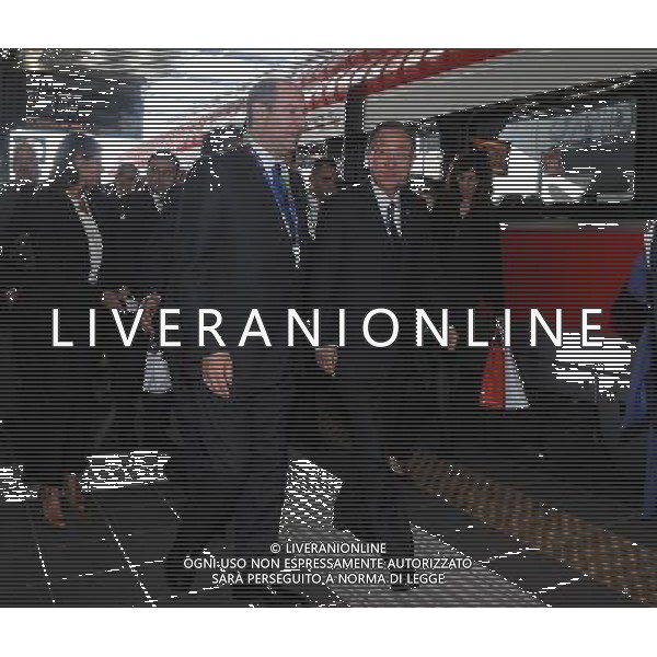 World Food Day-Arrivo del segretario Generale dellâ€™ONU Ban Ki-Moon a Rho Fiera Expo Milano 2015 Milano - 16.10.2015 Nella Foto:Arrivo del segretario Generale dellâ€™ONU Ban Ki-Moon a Rho Fiera Expo Milano 2015 /Ph.Vitez-Ag. Aldo Liverani