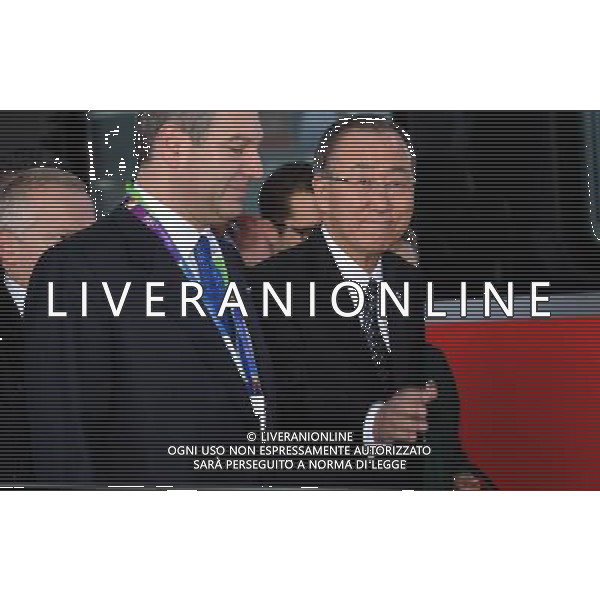 World Food Day-Arrivo del segretario Generale dellâ€™ONU Ban Ki-Moon a Rho Fiera Expo Milano 2015 Milano - 16.10.2015 Nella Foto:Arrivo del segretario Generale dellâ€™ONU Ban Ki-Moon a Rho Fiera Expo Milano 2015 /Ph.Vitez-Ag. Aldo Liverani