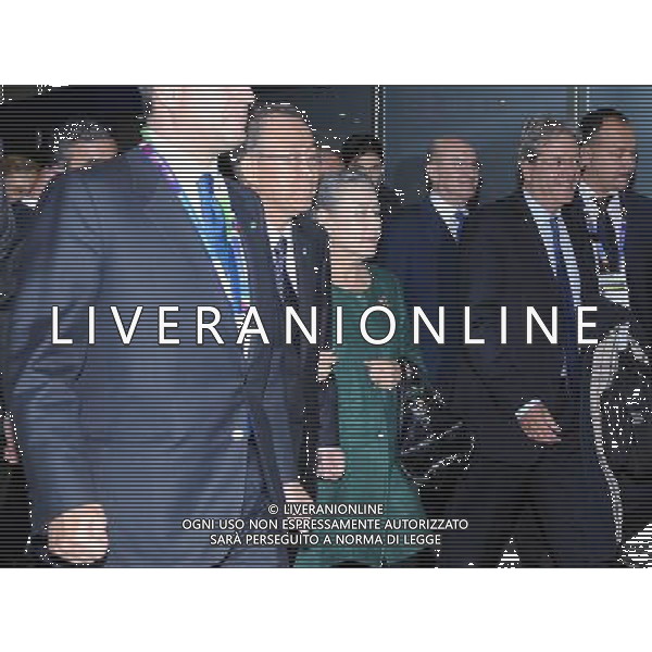 World Food Day-Arrivo del segretario Generale dellâ€™ONU Ban Ki-Moon a Rho Fiera Expo Milano 2015 Milano - 16.10.2015 Nella Foto:Arrivo del segretario Generale dellâ€™ONU Ban Ki-Moon a Rho Fiera Expo Milano 2015-Elia Dg Ferrovie dello stato,Ministro Gentiloni,Fassino /Ph.Vitez-Ag. Aldo Liverani