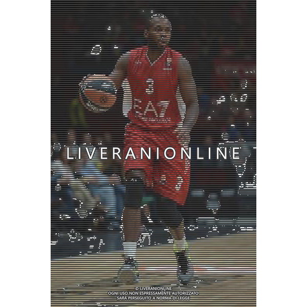 Turkish Airline Eurolega 2015/2016 Regular Season Milano - 16.10.2015 EA7 Emporio Armani Milano-Laboral Kutxa Vitoria Nella Foto:Lafayette Oliver /Ph.Vitez-Ag. Aldo Liverani