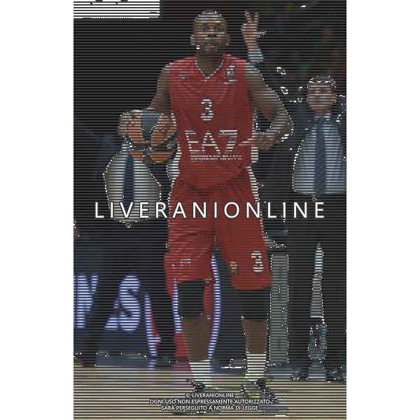 Turkish Airline Eurolega 2015/2016 Regular Season Milano - 16.10.2015 EA7 Emporio Armani Milano-Laboral Kutxa Vitoria Nella Foto:Lafayette Oliver /Ph.Vitez-Ag. Aldo Liverani