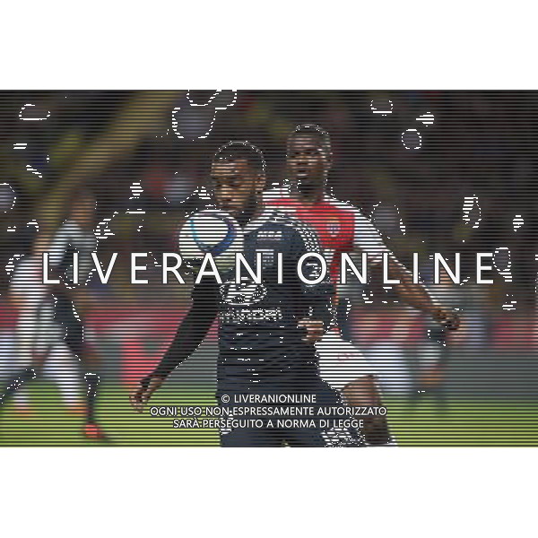 Alexandre Lacazette / Elderson Echiejile - 16.10.2015 - Monaco / Lyon - 10e journee Ligue 1 Photo : Serge Haouzi / Icon Sport/ Ag. Aldo Liverani Sas - ITALY ONLY - EDITORIAL USE ONLY
