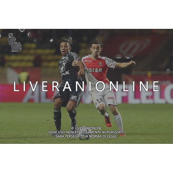 Corentin Tolisso / Bernardo Silva - 16.10.2015 - Monaco / Lyon - 10e journee Ligue 1 Photo : Serge Haouzi / Icon Sport/ Ag. Aldo Liverani Sas - ITALY ONLY - EDITORIAL USE ONLY