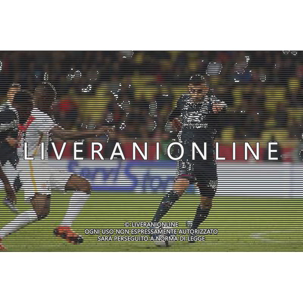 Rachid Ghezzal / Mario Pasalic - 16.10.2015 - Monaco / Lyon - 10e journee Ligue 1 Photo : Serge Haouzi / Icon Sport/ Ag. Aldo Liverani Sas - ITALY ONLY - EDITORIAL USE ONLY