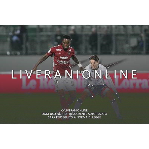 Georges MANDJECK / Adrien HUNOU - 16.10.2015 - Metz / Clermont - 11e journee Ligue 2 Photo : Fred Marvaux / Icon Sport/ Ag. Aldo Liverani Sas - ITALY ONLY - EDITORIAL USE ONLY