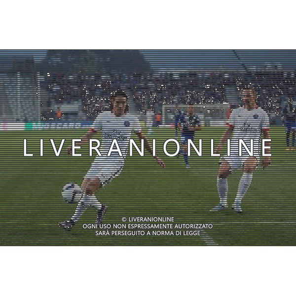 Edinson CAVANI / Zlatan IBRAHIMOVIC - 17.10.2015 - Bastia / PSG - 10eme journee de Ligue1 Photo : Michel Maestracci / Icon Sport *** Local Caption *** / Ag. Aldo Liverani Sas - ITALY ONLY - EDITORIAL USE ONLY