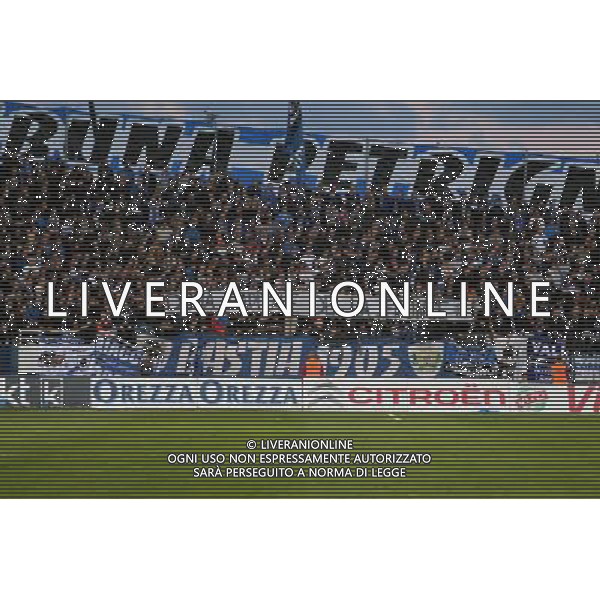 Supporters Bastia / Banderole / Doha / Qatar - 17.10.2015 - Bastia / PSG - 10eme journee de Ligue1 Photo : Michel Maestracci / Icon Sport *** Local Caption *** / Ag. Aldo Liverani Sas - ITALY ONLY - EDITORIAL USE ONLY