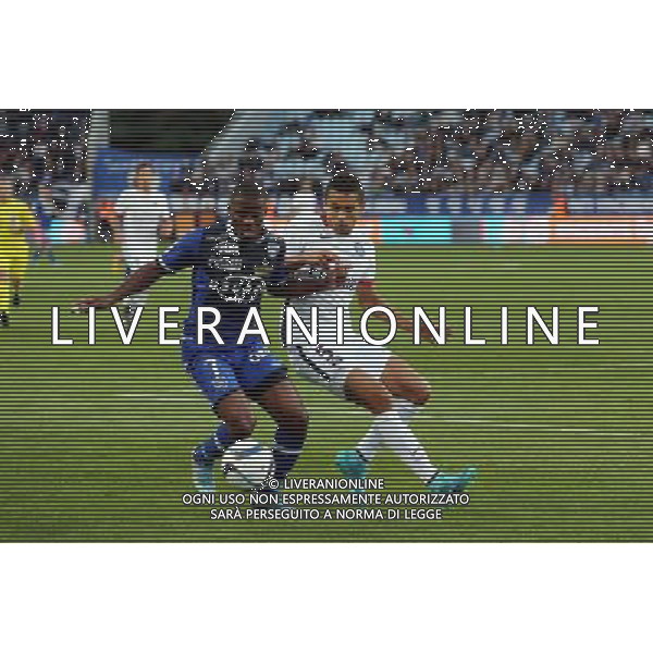 Floyd AYITE / MARQUINHOS - 17.10.2015 - Bastia / PSG - 10eme journee de Ligue1 Photo : Michel Maestracci / Icon Sport *** Local Caption *** / Ag. Aldo Liverani Sas - ITALY ONLY - EDITORIAL USE ONLY