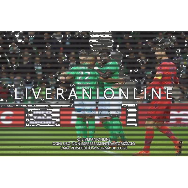 JOIE DE Robert BERIC - 17.10.2015 - Saint Etienne / Gazelec Ajaccio - 10eme journee de Ligue1 Photo : Jean Paul Thomas / Icon Sport AG ALDO LIVERANI SAS ONLY ITALY *** Local Caption ***