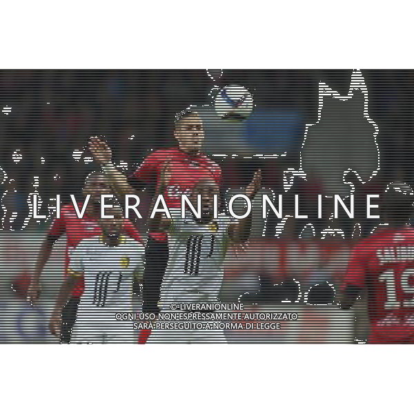 Junior TALLO / Dorian LEVEQUE - 17.10.2015 - Guingamp / Lille - 10eme journee de Ligue1 Photo : Vincent Michel / Icon Sport/ Ag. Aldo Liverani Sas - ITALY ONLY - EDITORIAL USE ONLY