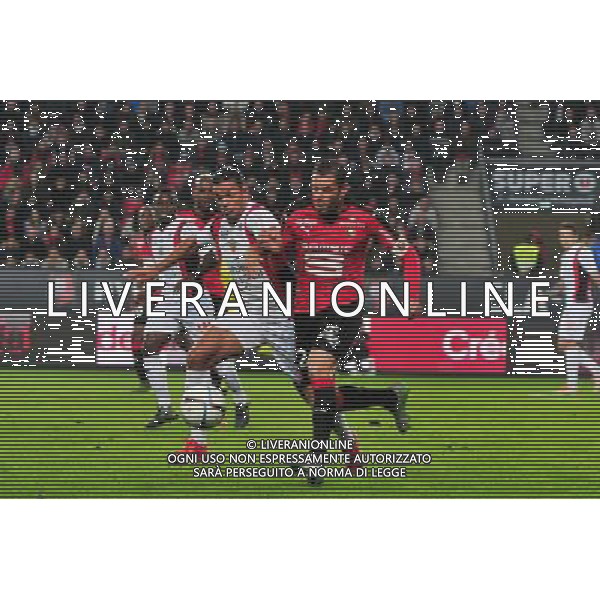 Sylvain Armand / Hatem Ben Arfa - 18.10.2015 - Rennes / Nice - 10eme journee de Ligue1 Photo : Philippe Le brech / Icon Sport/ AGENZIA ALDO LIVERANI SAS
