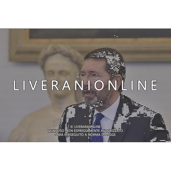 Il sindaco dimissionario Ignazio Marino in conferenza stampa in Campidoglio a Roma 20 ottobre 2015 Â©Corradetti/AGENZIA ALDO LIVERANI SAS
