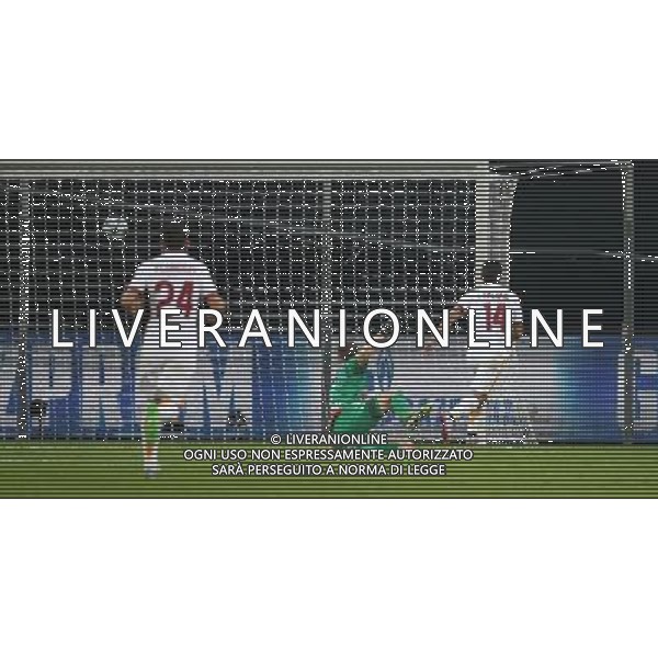 firo Fu§ball,Fussball, 20.10.2015 Champions League Achtelfinale Hinspiel 2014/2015 Bayer Leverkusen - AS Roma Falque durch zum 2:4 fŸr Rom - gol $worldrightsEs gelten unsere AGB, einsehbar auf www.firosportphoto.de copyright by firo sportphoto:/AGENZIA ALDO LIVERANI SAS - ITALY ONLY EDITORIAL USE ONLY
