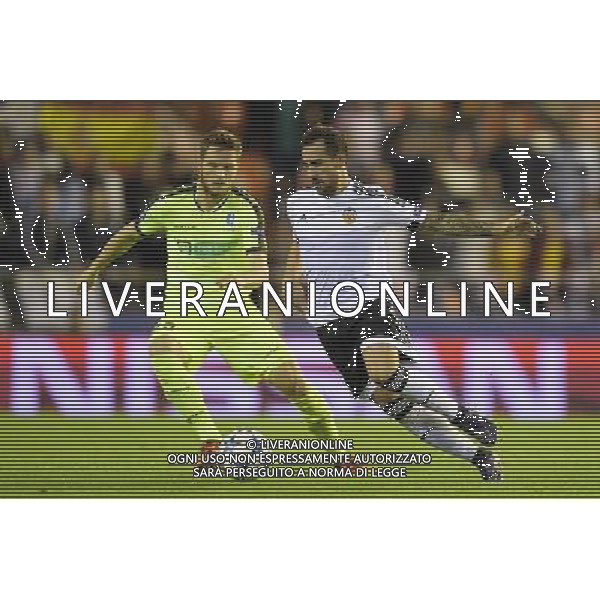 Lasse Nielsen / Paco Alcacer - 20.10.2015 - Valence / La Gantoise - Champions League Photo : Jansens / Belga / Icon Sport/AGENZIA ALDO LIVERANI SAS - ITALY ONLY EDITORIAL USE ONLY