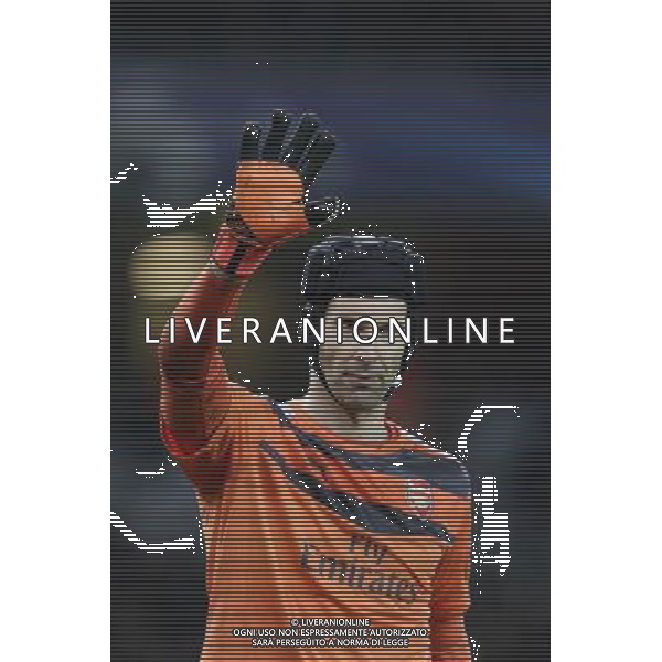 Arsenal\'s Petr Cech in action during todays match Photographer Craig Mercer/CameraSport Football - UEFA Champions League Group F - Arsenal v Bayern Munich - Tuesday 20th October 2015 - The Emirates Stadium - London - Â© CameraSport - 43 Linden Ave. Countesthorpe. Leicester. England. LE8 5PG - Tel: +44 (0) 116 277 4147 - admin@camerasport.com - www.camerasport.com/AGENZIA ALDO LIVERANI SAS - ITALY ONLY EDITORIAL USE ONLY