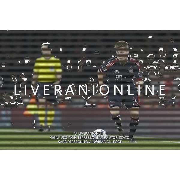 Bayern Munich\'s Joshua Kimmich in action during todays match Photographer Craig Mercer/CameraSport Football - UEFA Champions League Group F - Arsenal v Bayern Munich - Tuesday 20th October 2015 - The Emirates Stadium - London - Â© CameraSport - 43 Linden Ave. Countesthorpe. Leicester. England. LE8 5PG - Tel: +44 (0) 116 277 4147 - admin@camerasport.com - www.camerasport.com/AGENZIA ALDO LIVERANI SAS - ITALY ONLY EDITORIAL USE ONLY