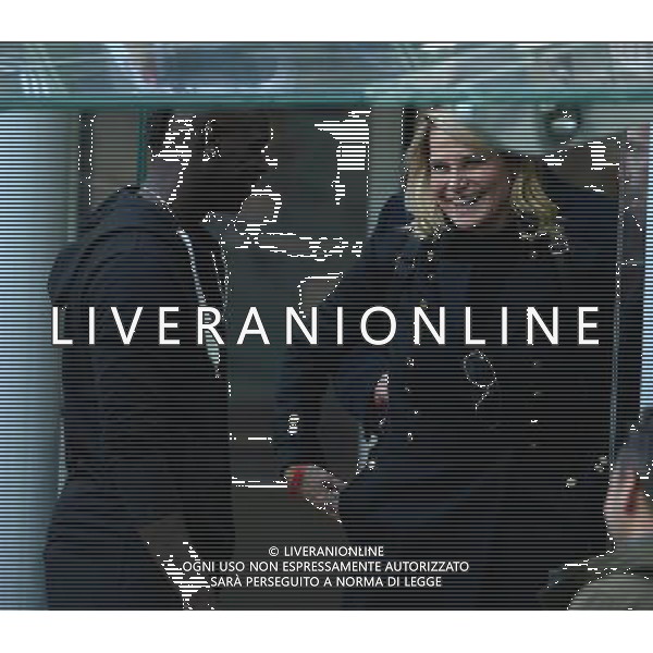 XXIV Trofeo Luigi Berlusconi Milano - 21.10.2015 Milan-Inter Nella Foto:simona ventura saluta balotelli mario /Ph.Vitez-Ag. Aldo Liverani