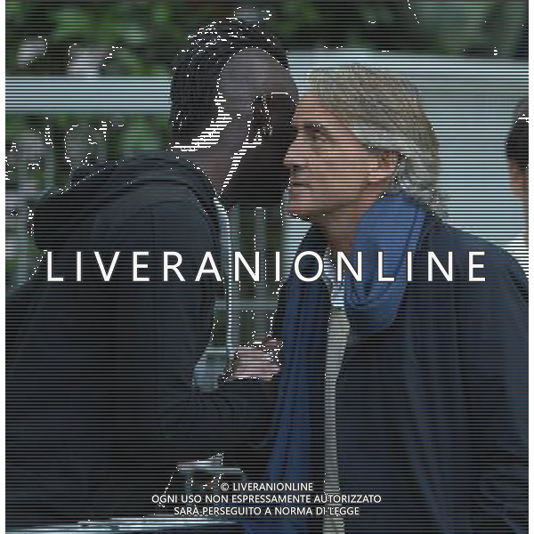 XXIV Trofeo Luigi Berlusconi Milano - 21.10.2015 Milan-Inter Nella Foto:mancini roberto saluta balotelli mario /Ph.Vitez-Ag. Aldo Liverani