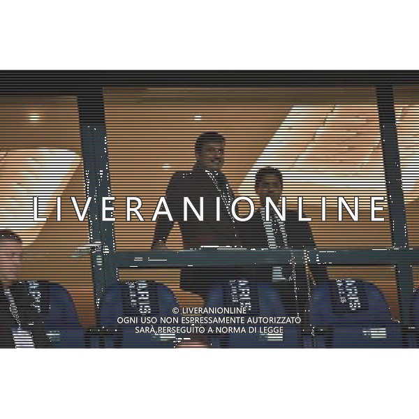 Le cheikh Tamim ben Hamad Al Thani / Prince heritier en tribune / Nasser AL KHELAIFI - 21.10.2015 - PSG / Real Madrid - Ligue des Champions Photo: Dave Winter / Icon SportAGENZIA ALDO LIVERANI SAS - ITALY ONLY EDITORIAL USE ONLY
