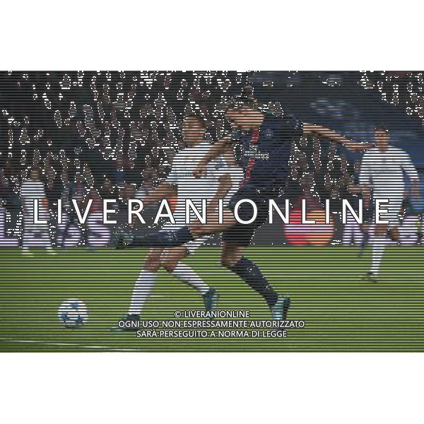 Zlatan IBRAHIMOVIC / DANILO - 21.10.2015 - PSG / Real Madrid - 3eme journee Champions League Photo : Nolwenn Le Gouic / Icon Sport /AGENZIA ALDO LIVERANI SAS - italy only - editorial use only