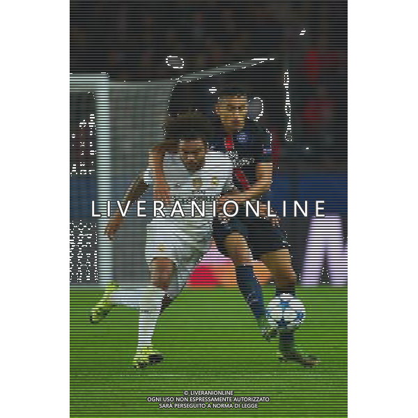 MARCELO / MARQUINHOS - 21.10.2015 - PSG / Real Madrid - Ligue des Champions Photo: Dave Winter / Icon Sport /AGENZIA ALDO LIVERANI SAS - italy only - editorial use only