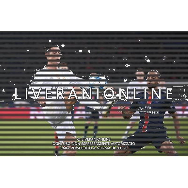 Cristiano RONALDO / Lucas MOURA - 21.10.2015 - PSG / Real Madrid - 3eme journee Champions League Photo : Nolwenn Le Gouic / Icon Sport AG ALDO LIVERANI SAS ONLY ITALY