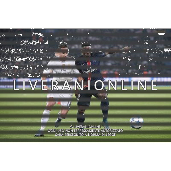 Serge AURIER / Lucas VAZQUEZ - 21.10.2015 - PSG / Real Madrid - 3eme journee Champions League Photo : Nolwenn Le Gouic / Icon Sport AG ALDO LIVERANI SAS ONLY ITALY