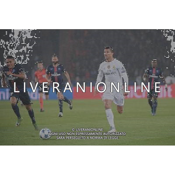 Cristiano RONALDO / MARQUINHOS - 21.10.2015 - PSG / Real Madrid - 3eme journee Champions League Photo : Nolwenn Le Gouic / Icon Sport AG ALDO LIVERANI SAS ONLY ITALY