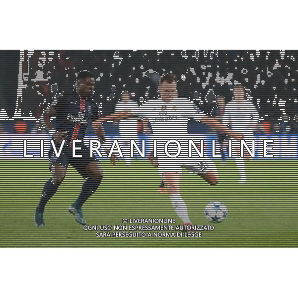 Denis CHERYSHEV / Serge AURIER - 21.10.2015 - PSG / Real Madrid - 3eme journee Champions League Photo : Nolwenn Le Gouic / Icon Sport AG ALDO LIVERANI SAS ONLY ITALY
