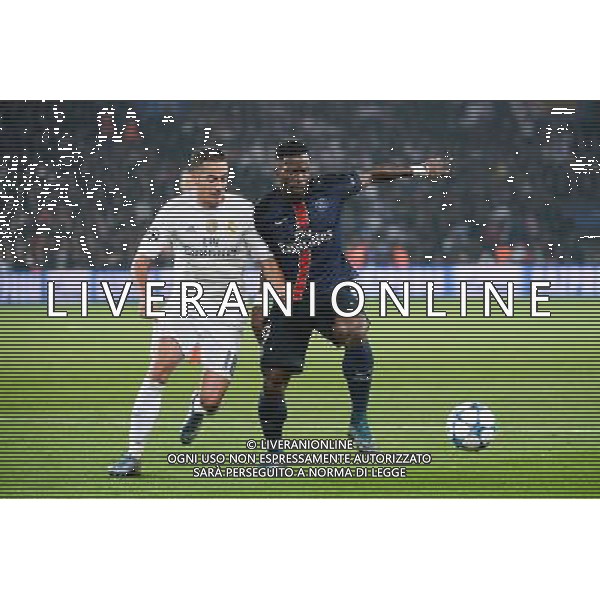 Serge AURIER / Lucas VAZQUEZ - 21.10.2015 - PSG / Real Madrid - 3eme journee Champions League Photo : Nolwenn Le Gouic / Icon Sport AG ALDO LIVERANI SAS ONLY ITALY