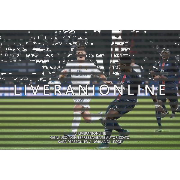 Serge AURIER / Lucas VAZQUEZ - 21.10.2015 - PSG / Real Madrid - 3eme journee Champions League Photo : Nolwenn Le Gouic / Icon Sport AG ALDO LIVERANI SAS ONLY ITALY