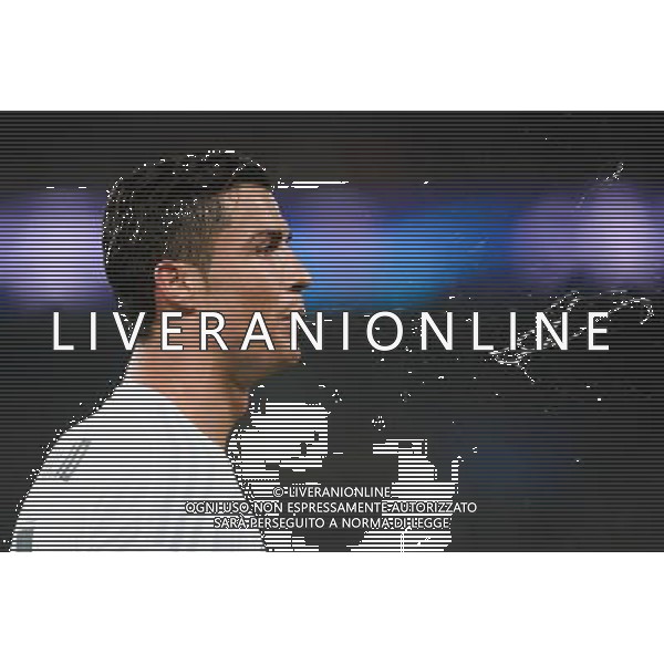 crachat Cristiano RONALDO - 21.10.2015 - PSG / Real Madrid - 3eme journee Champions League Photo : Nolwenn Le Gouic / Icon Sport AG ALDO LIVERANI SAS ONLY ITALY