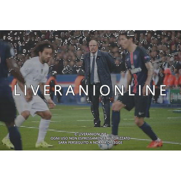 MARCELO / Rafael BENITEZ / Angel DI MARIA - 21.10.2015 - PSG / Real Madrid - 3eme journee Champions League Photo : Nolwenn Le Gouic / Icon Sport AG ALDO LIVERANI SAS ONLY ITALY