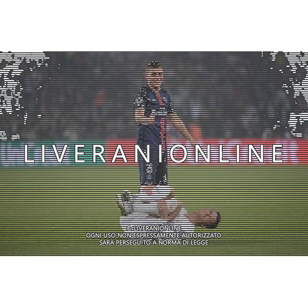 Cristiano RONALDO / Marco VERRATTI - 21.10.2015 - PSG / Real Madrid - 3eme journee Champions League Photo : Nolwenn Le Gouic / Icon Sport AG ALDO LIVERANI SAS ONLY ITALY
