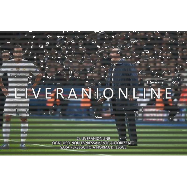 Rafael BENITEZ / Lucas VAZQUEZ - 21.10.2015 - PSG / Real Madrid - 3eme journee Champions League Photo : Nolwenn Le Gouic / Icon Sport AG ALDO LIVERANI SAS ONLY ITALY