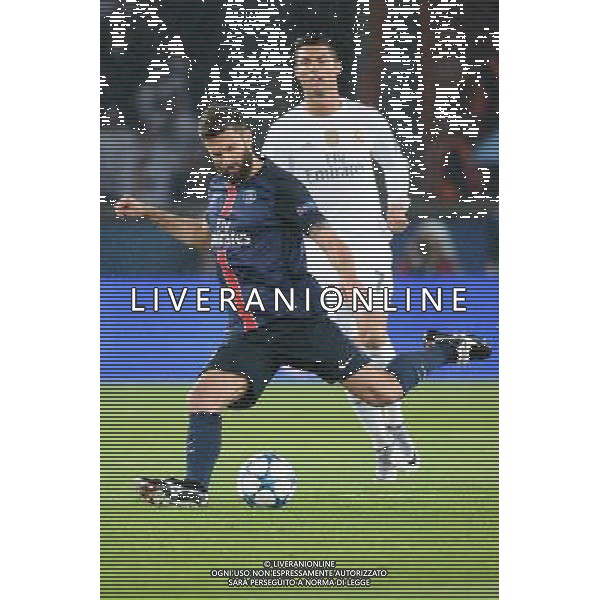 Thiago MOTTA / Cristiano RONALDO - 21.10.2015 - PSG / Real Madrid - 3eme journee Champions League Photo : Nolwenn Le Gouic / Icon Sport AG ALDO LIVERANI SAS ONLY ITALY